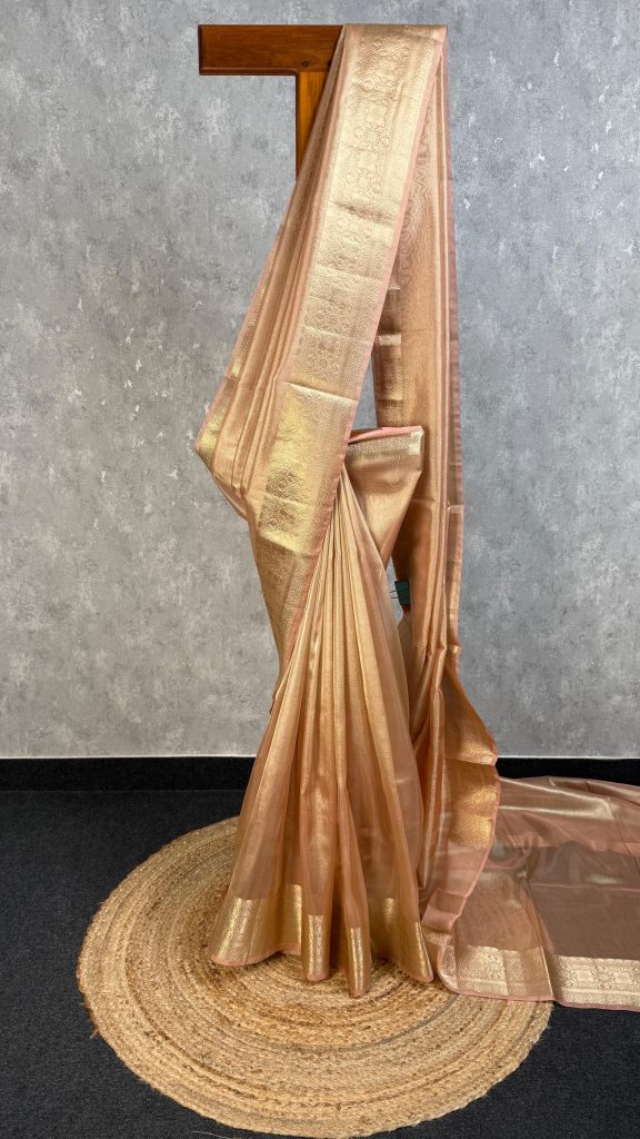 SEMI TISSUE ORGANZA BANARASI SAREE