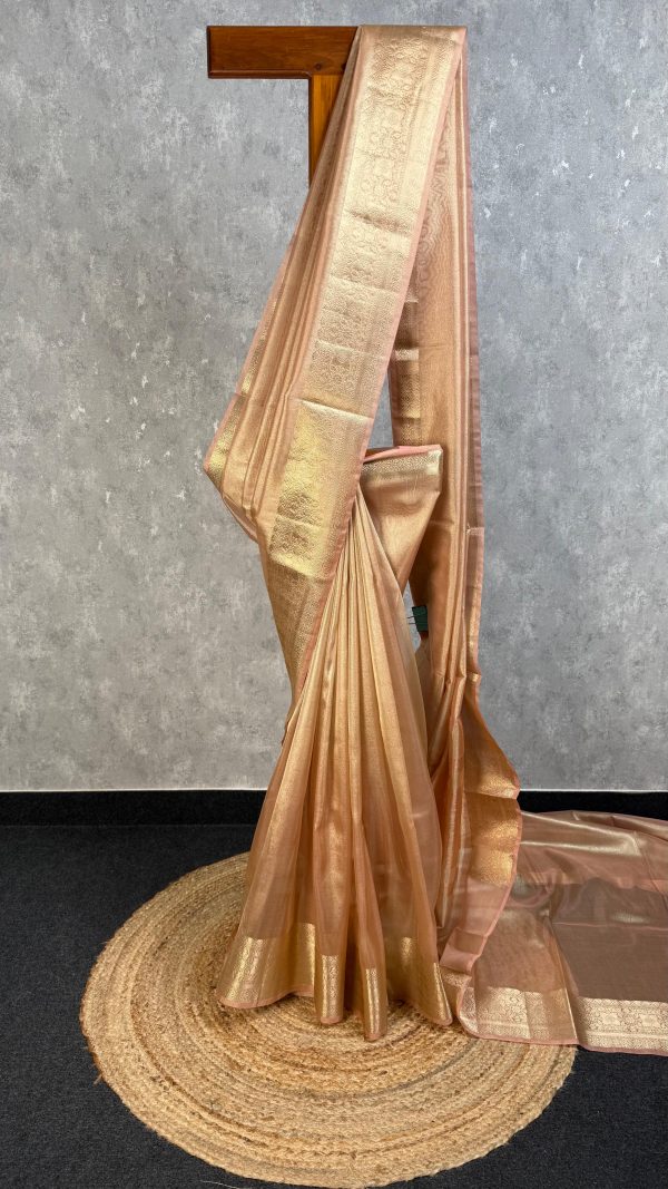 SEMI TISSUE ORGANZA BANARASI SAREE
