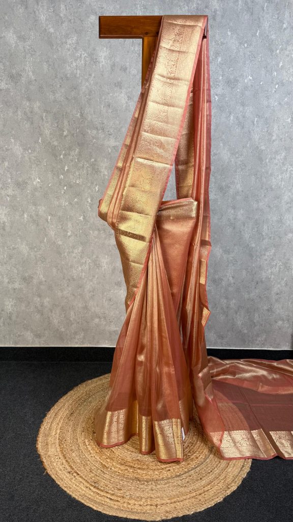 SEMI TISSUE ORGANZA BANARASI SAREE