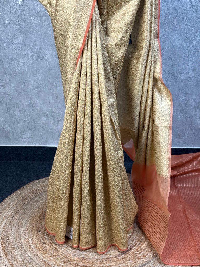 CHANDERI BROCADE BANARASI SAREE - Image 3