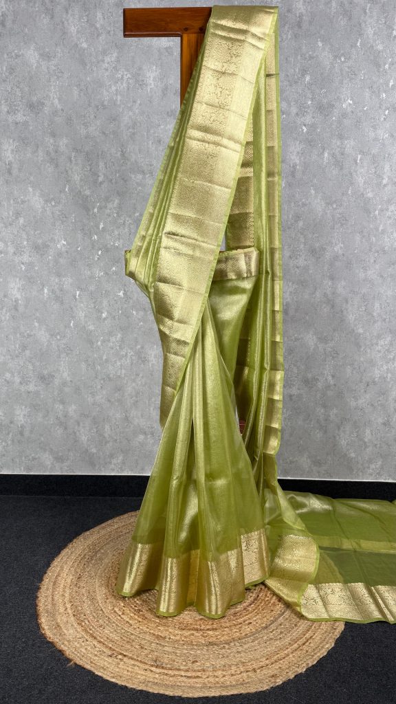 SEMI TISSUE ORGANZA BANARASI SAREE