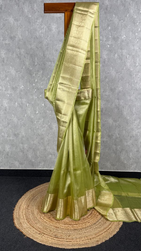 SEMI TISSUE ORGANZA BANARASI SAREE