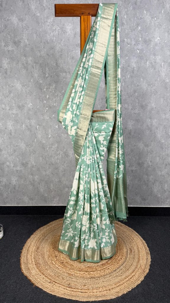 ASSAM SILK PRINTED BANARASI SAREE