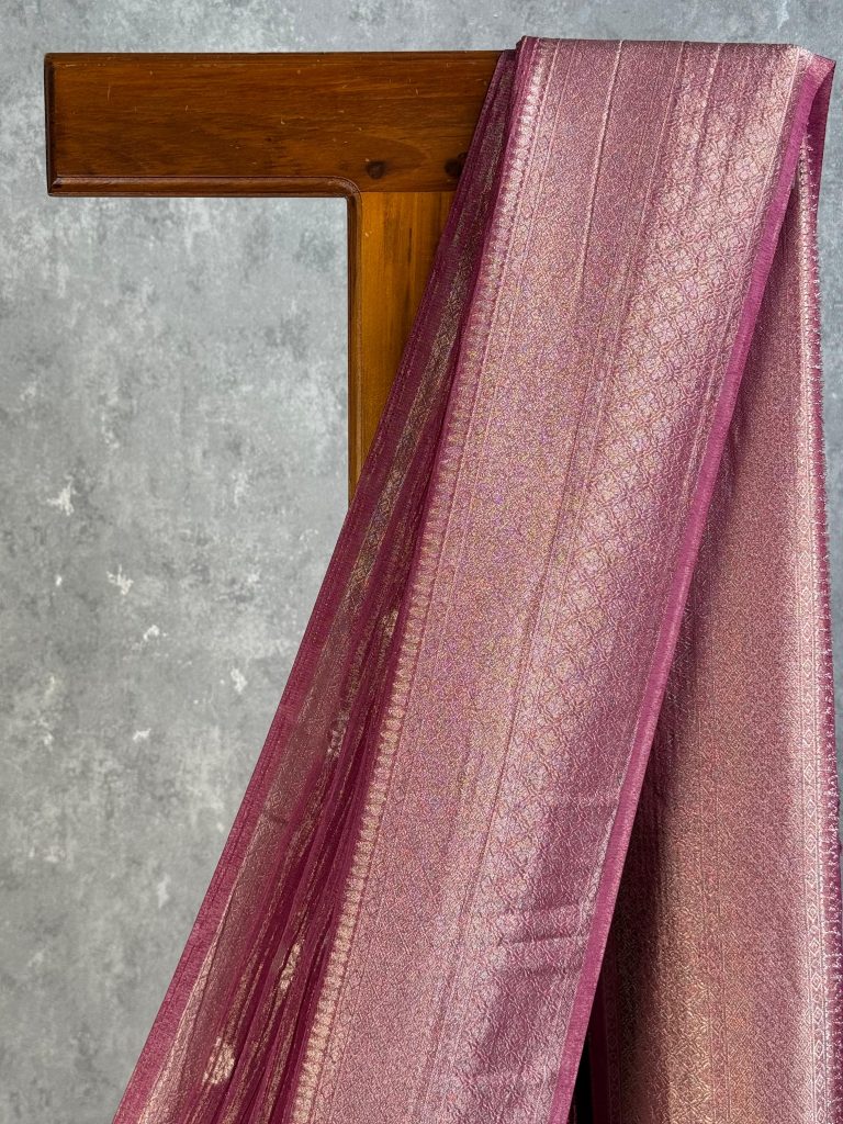 CRUSHED TISSUE SILK BANARASI SAREE - Image 2