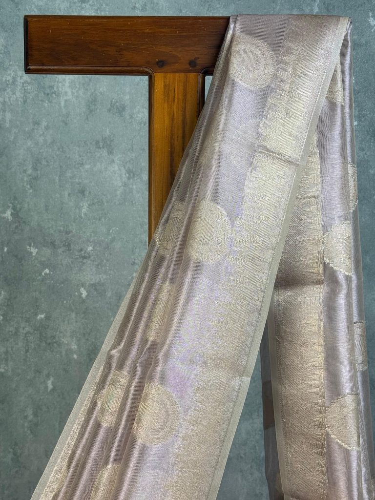 SEMI TISSUE ORGANZA BHUTA BANARASI SAREE - Image 2