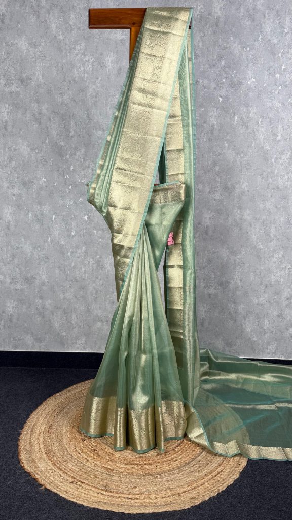 SEMI TISSUE ORGANZA BANARASI SAREE