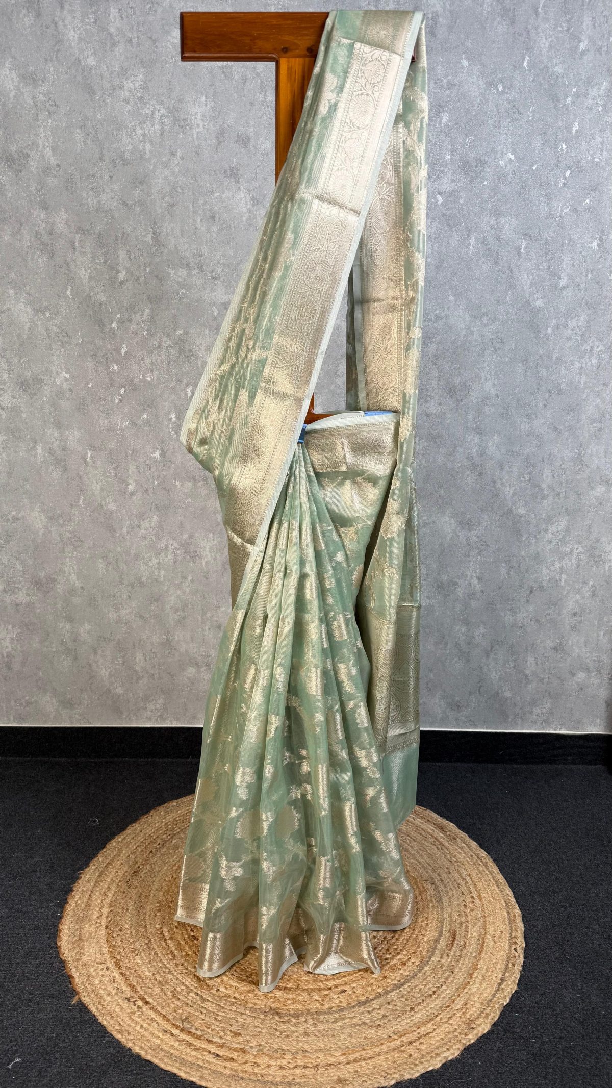 SEMI TISSUE ORGANZA JAAL BANARASI SAREE