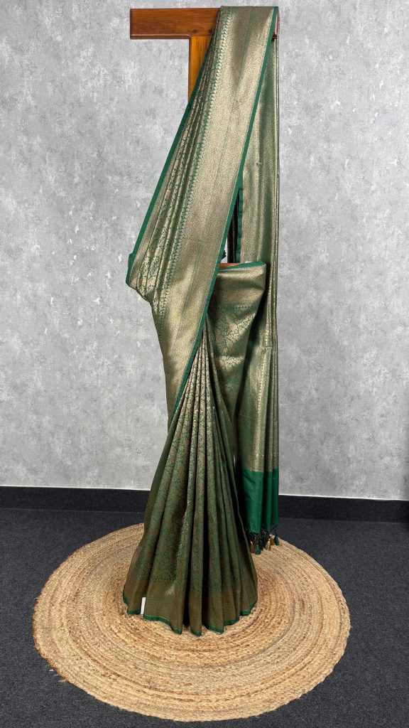 SEMI KATAN ANTIQUE ZARI BROCADE BANARASI SAREE
