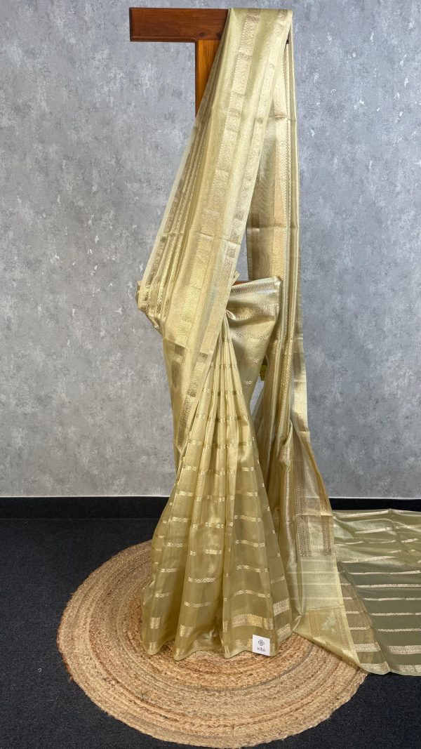 SEMI TISSUE ORGANZA BANARASI SAREE