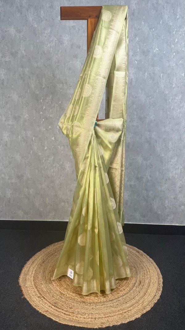 SEMI TISSUE ORGANZA BHUTA BANARASI SAREE