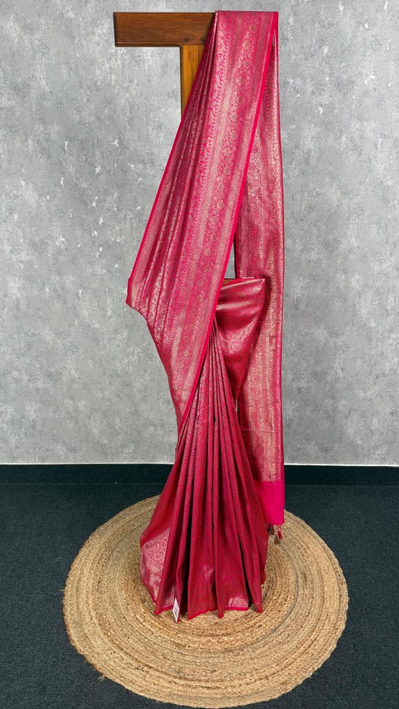 SEMI KATAN ANTIQUE ZARI BROCADE BANARASI SAREE
