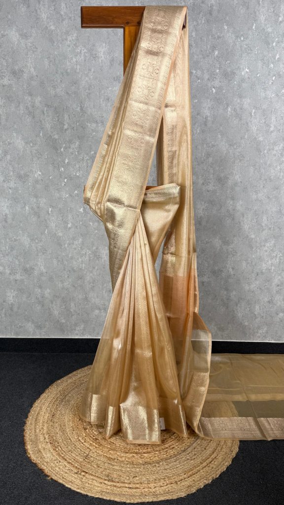 SEMI TISSUE ORGANZA BANARASI SAREE