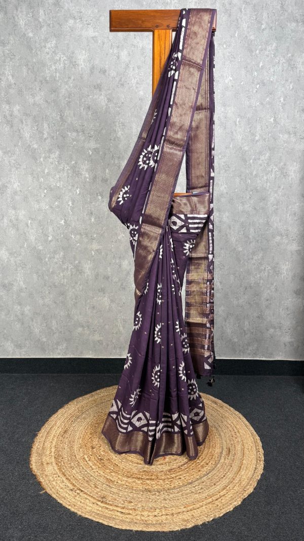 ASSAM SILK PRINTED BANARASI SAREE