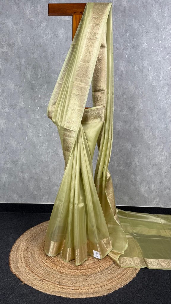 SEMI TISSUE ORGANZA BANARASI SAREE