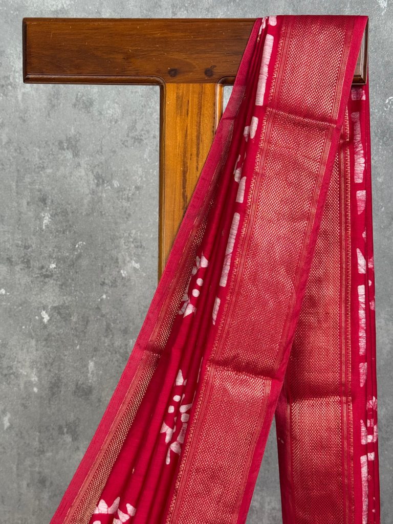 ASSAM SILK PRINTED BANARASI SAREE - Image 2