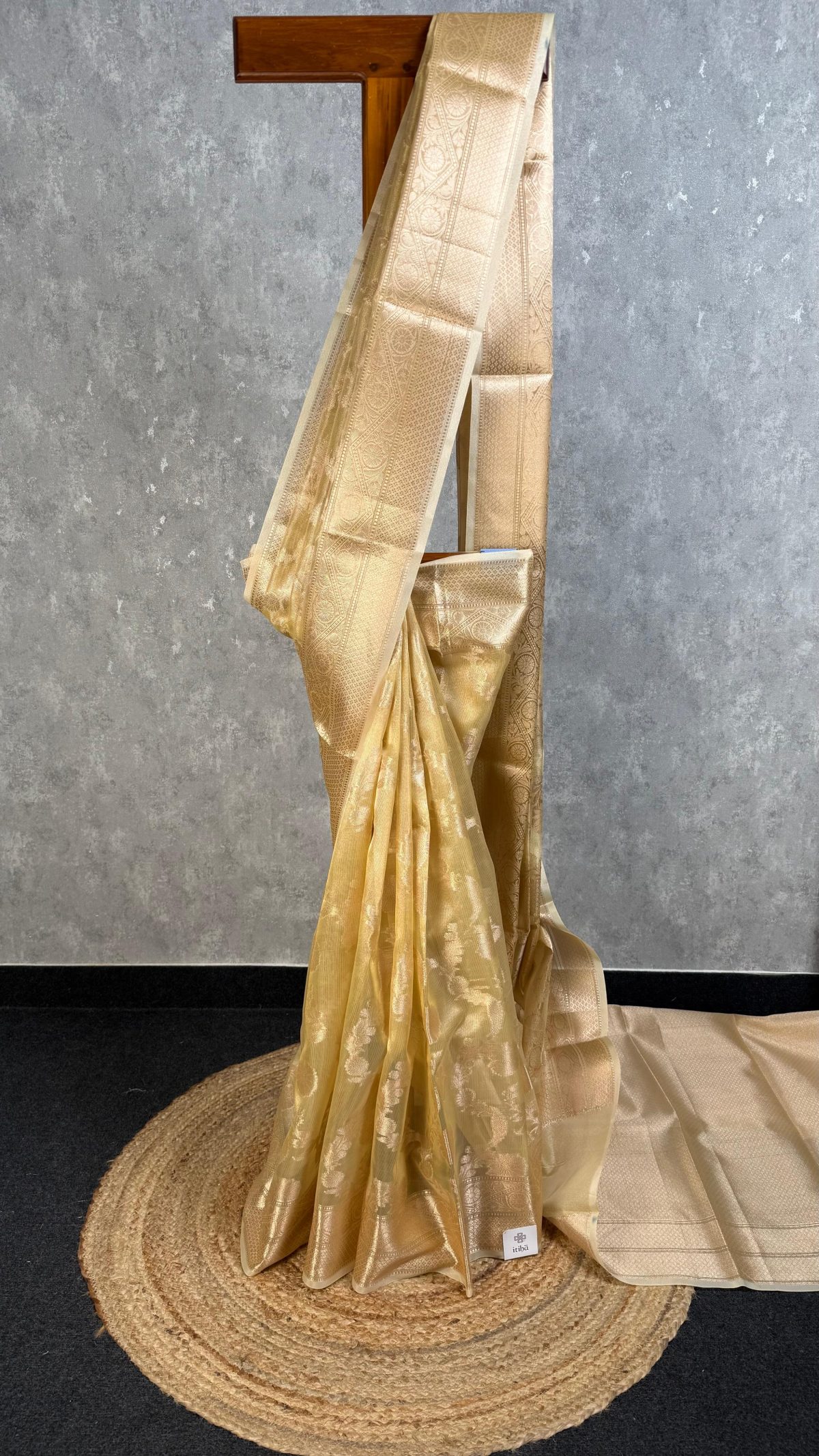 SEMI TISSUE ORGANZA JAAL BANARASI SAREE
