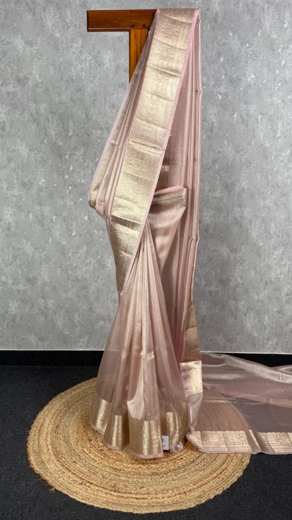 SEMI TISSUE ORGANZA BANARASI SAREE