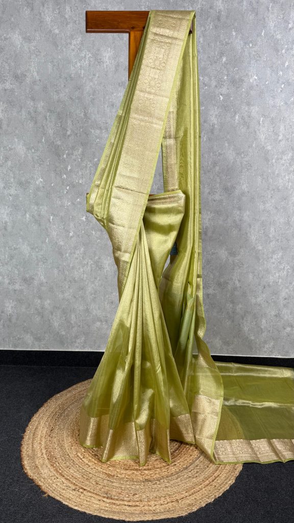 SEMI TISSUE ORGANZA BANARASI SAREE