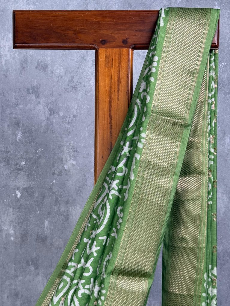 ASSAM SILK PRINTED BANARASI SAREE - Image 2