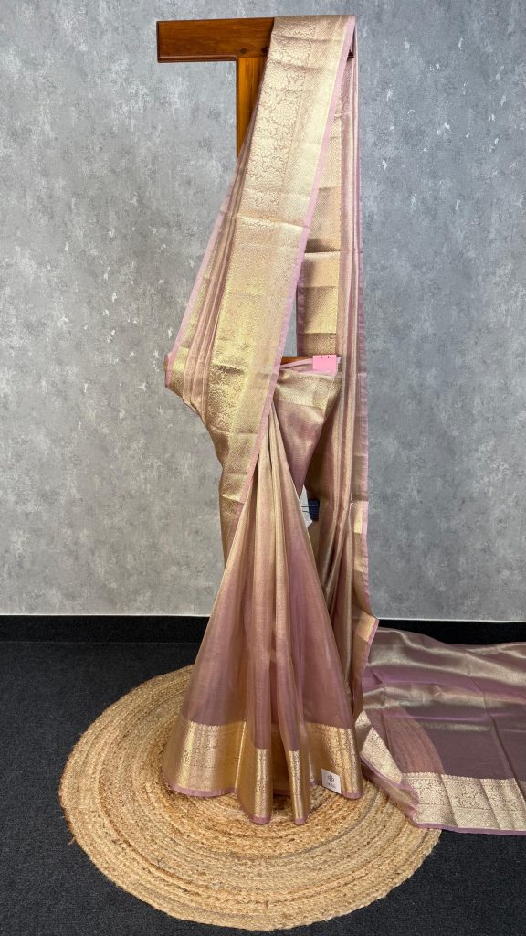 SEMI TISSUE ORGANZA BANARASI SAREE