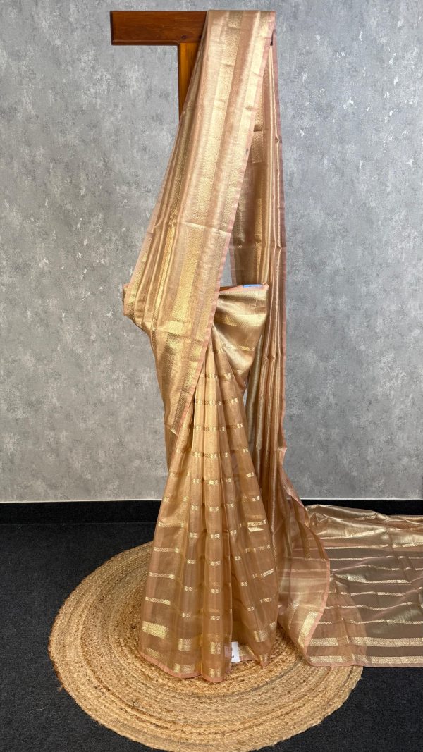 SEMI TISSUE ORGANZA BANARASI SAREE