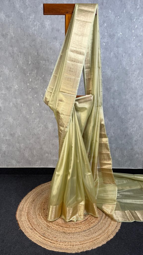 SEMI TISSUE ORGANZA BANARASI SAREE