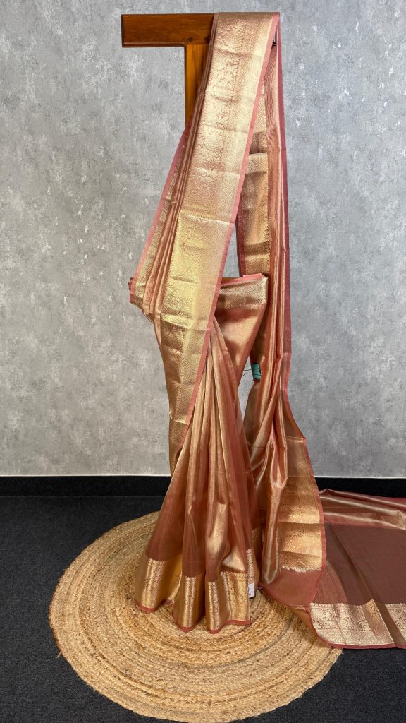 SEMI TISSUE ORGANZA BANARASI SAREE