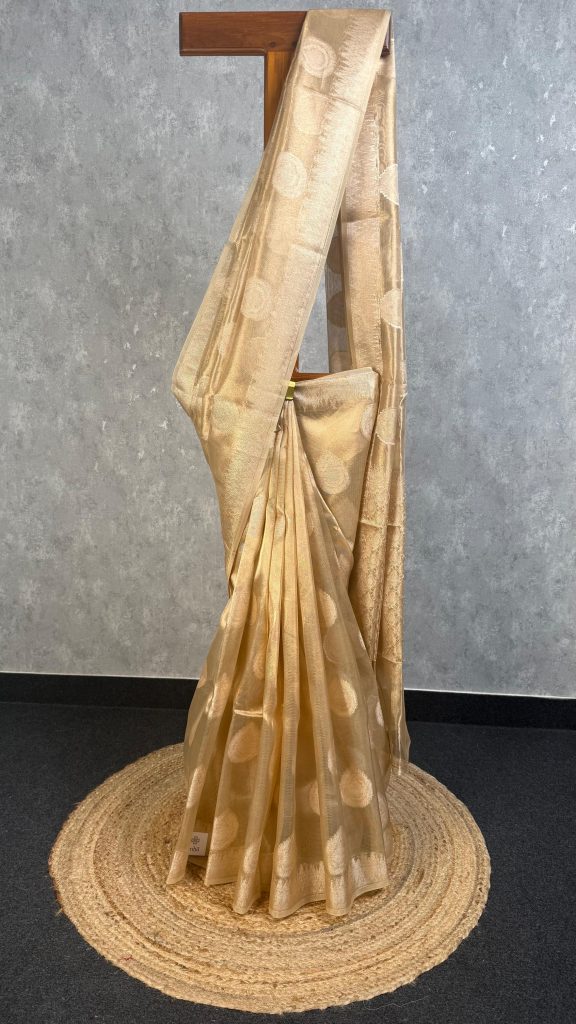 SEMI TISSUE ORGANZA BHUTA BANARASI SAREE