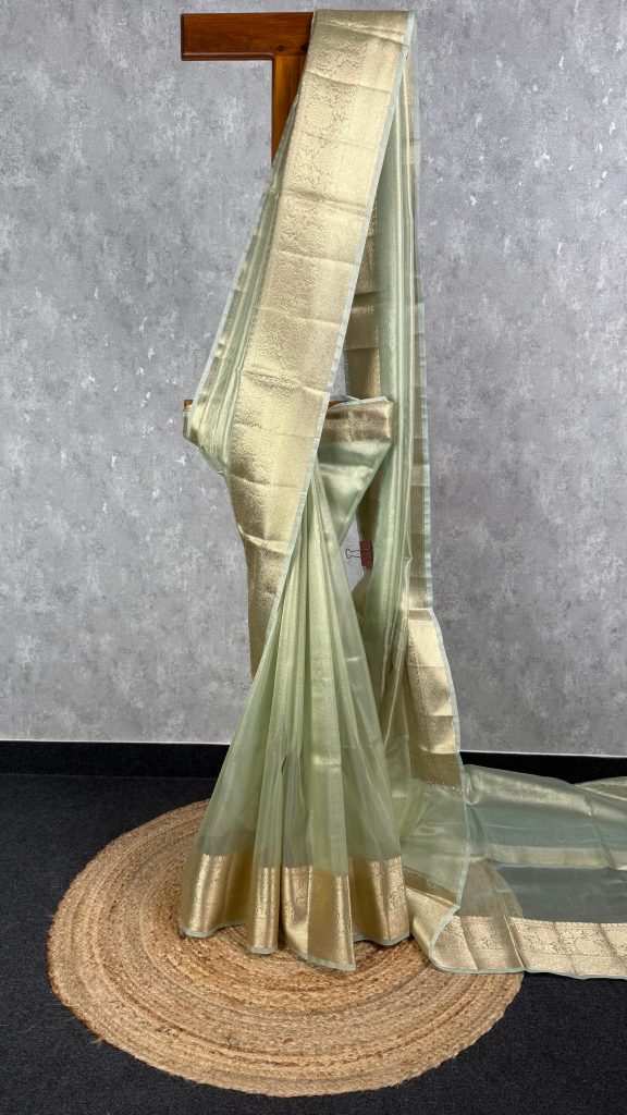 SEMI TISSUE ORGANZA BANARASI SAREE