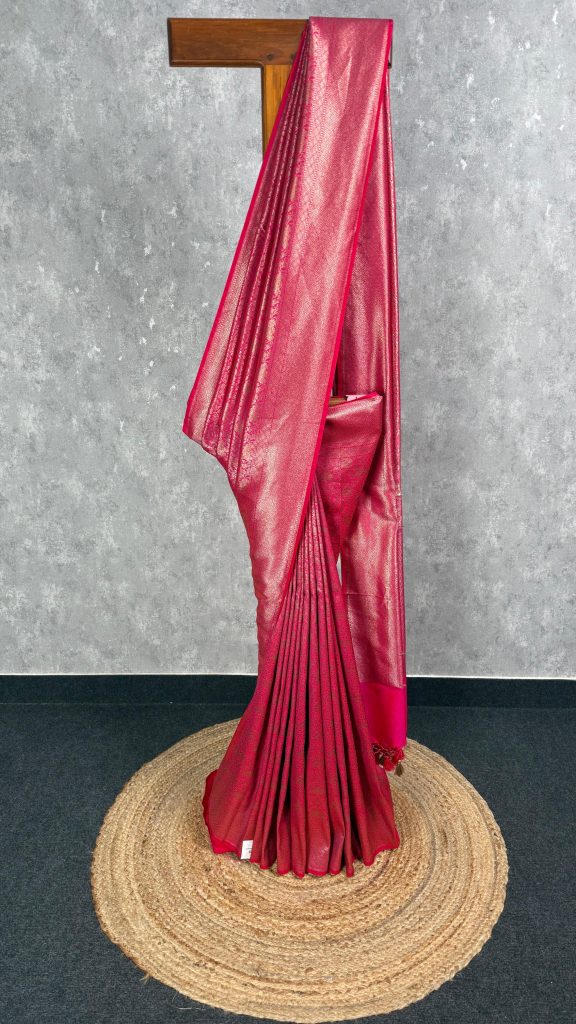 SEMI KATAN ANTIQUE ZARI BROCADE BANARASI SAREE