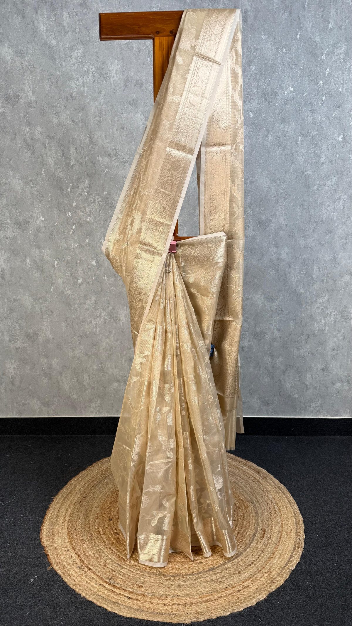 SEMI TISSUE ORGANZA JAAL BANARASI SAREE
