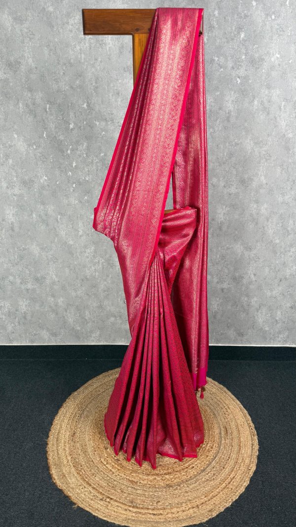 SEMI KATAN ANTIQUE ZARI BROCADE BANARASI SAREE