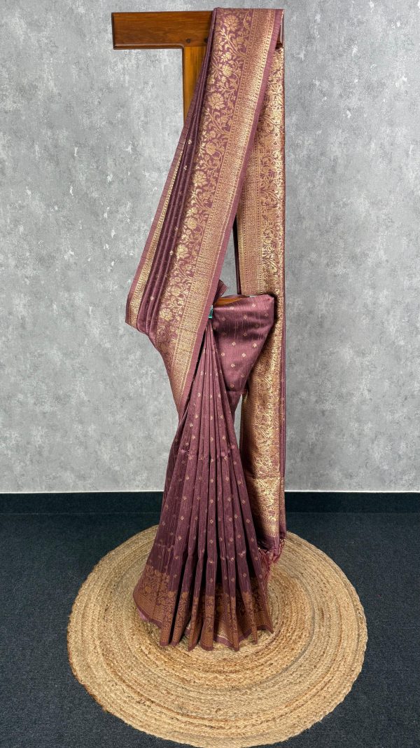 SEMI RAW SILK WEAVING BANARASI SAREE